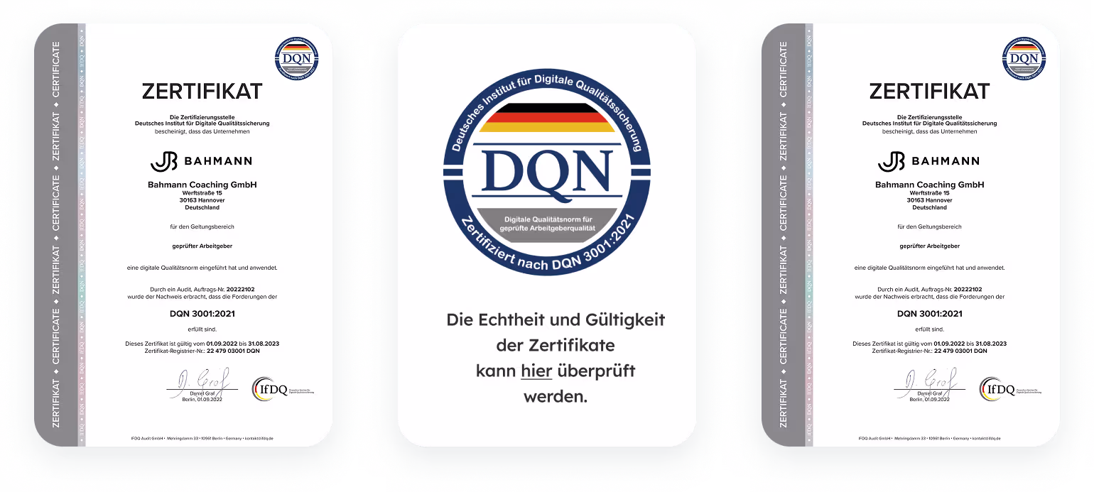 Zwei IfDQ-Zertifikate