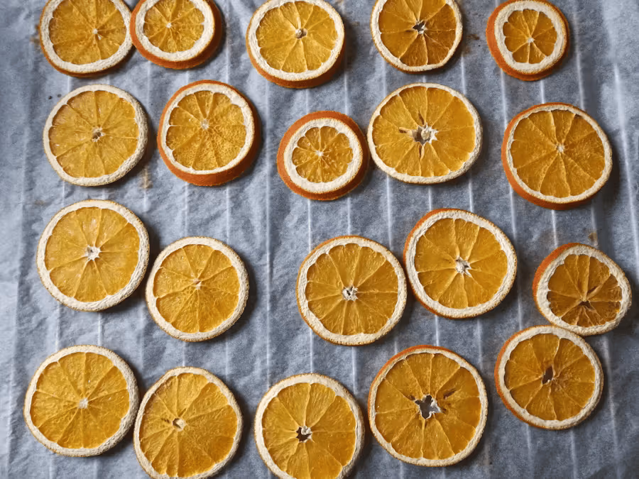 Getrocknete Orangen.