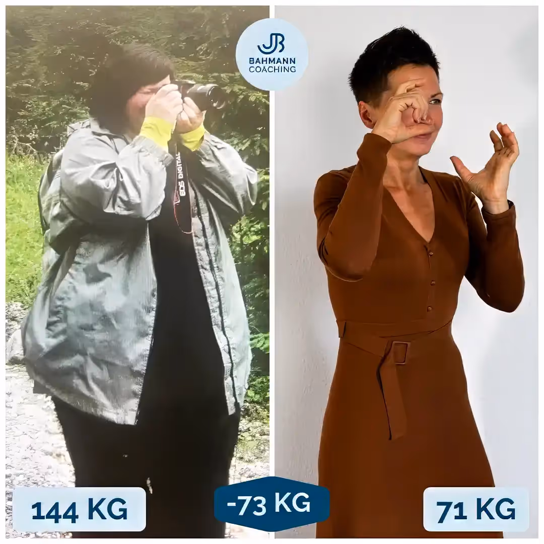 Gabriella hat ihr Gewicht mit der Hilfe von Jan Bahmann von 144 Kilo auf 71 Kilo reduziert.