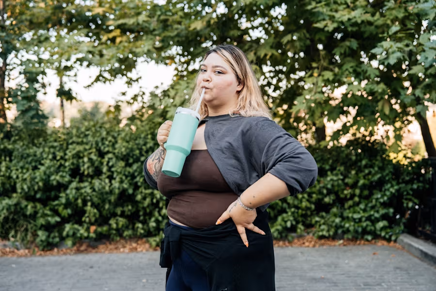 Versteckte Kalorien in einem Becher.